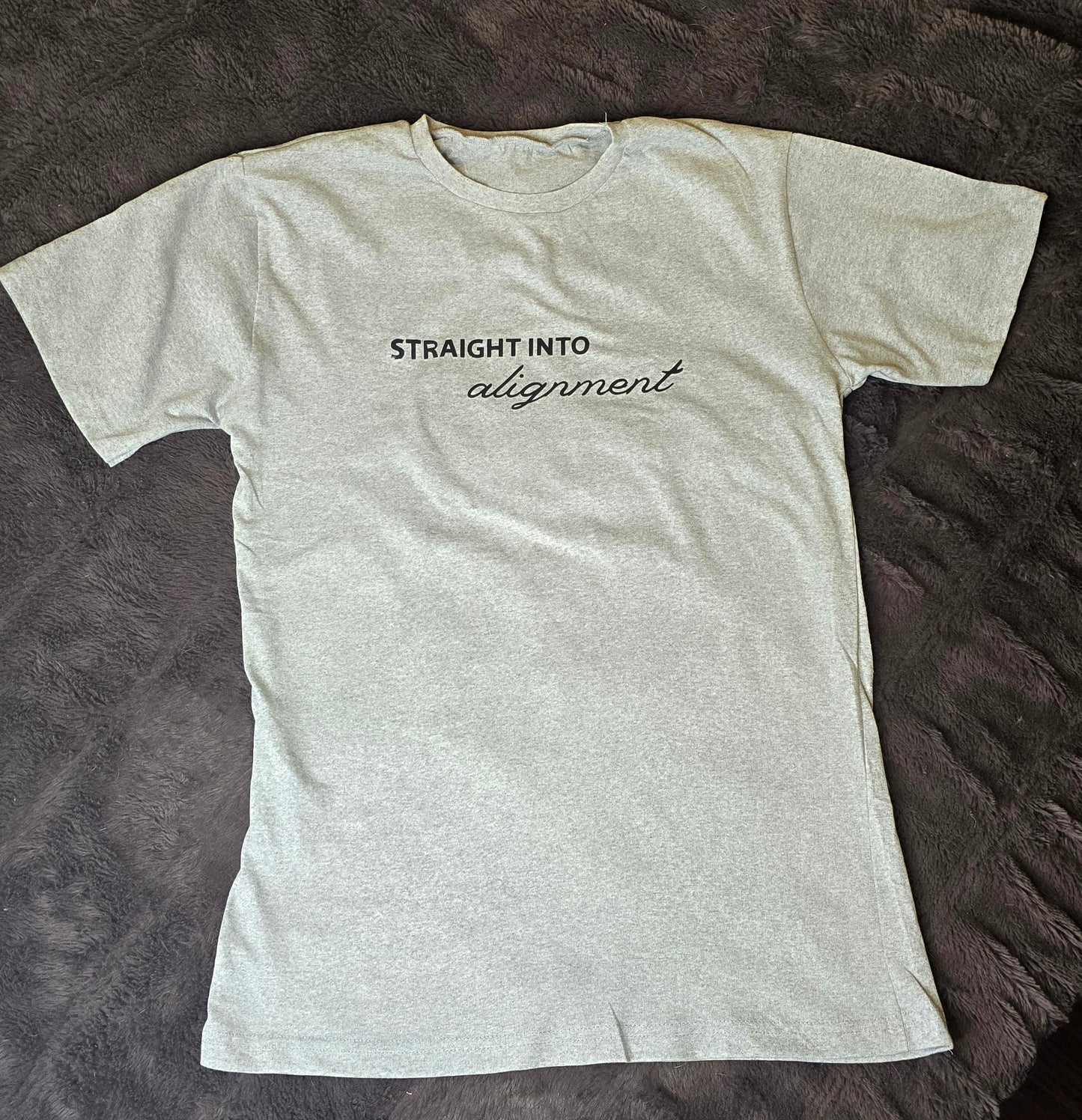 Straight Into Alignment Tee - grey